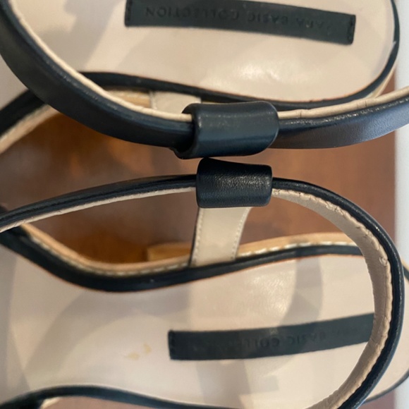 Beige and black Zara platform sandal size 8 - Picture 4 of 6